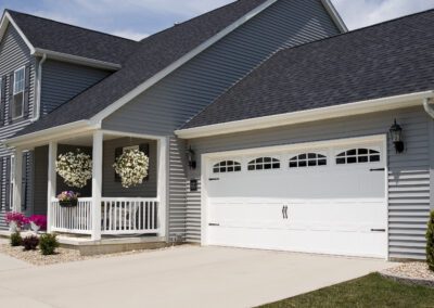 White sideway doors